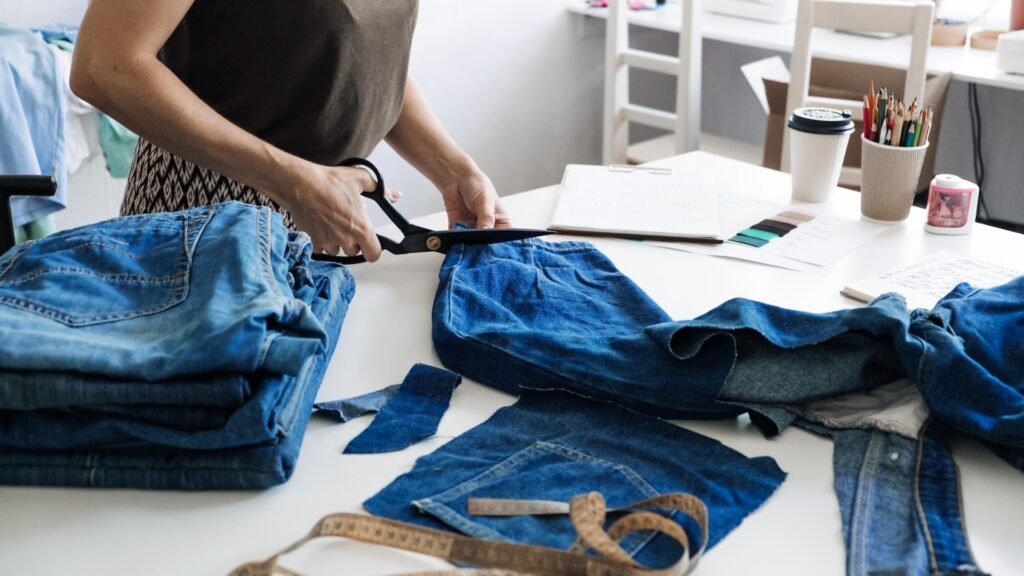 Crafter shares transformation photo of ‘clever’ DIY storage system made from old jeans: ‘Adorable and functional’