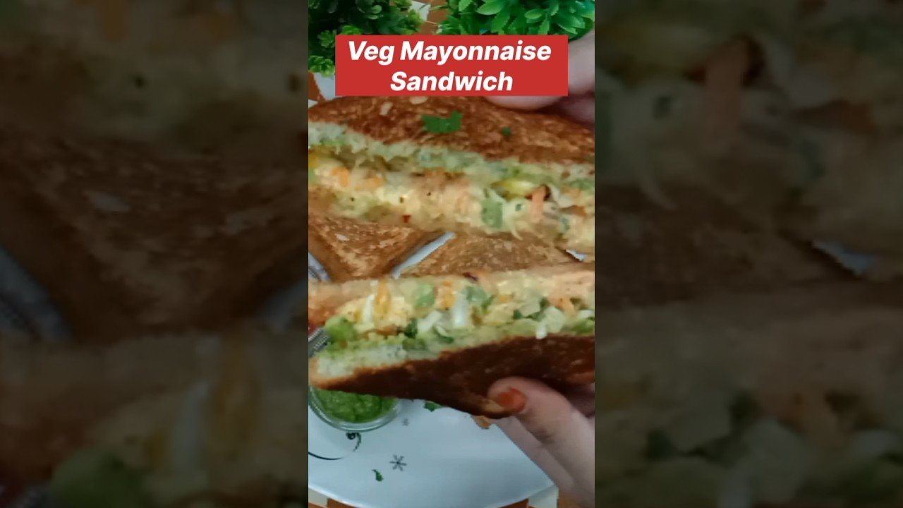 Veg Mayonnaise Sandwich Recipe| Veg Mayo Sandwich| #shorts #ytshorts #trending #recipes #sandwich