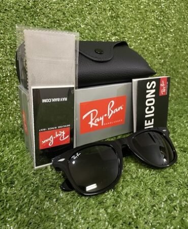 Ray-Ban Wayfarer RB2140 Sunglasses  Gloss Black Frame And Lens