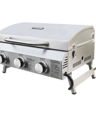 NXR 3 Burner Portable Gas Grill, Stainless, Tabletop, Camping, Tailgating, NEW