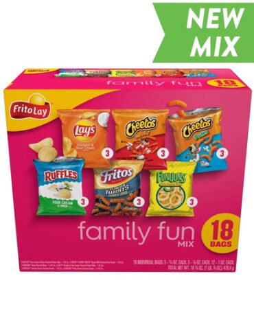 Frito-Lay Family Fun Mix Variety Pack Snack Chips, 18 Count Multipack New