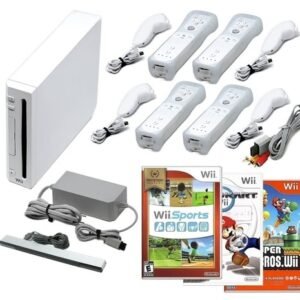 Nintendo Wii Game Console + Pick 1-4 Remotes, Wii Sports, Mario Kart & More, USA