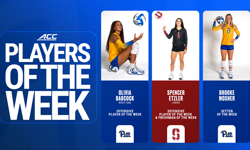 ACC Announces Volleyball Players of the Week