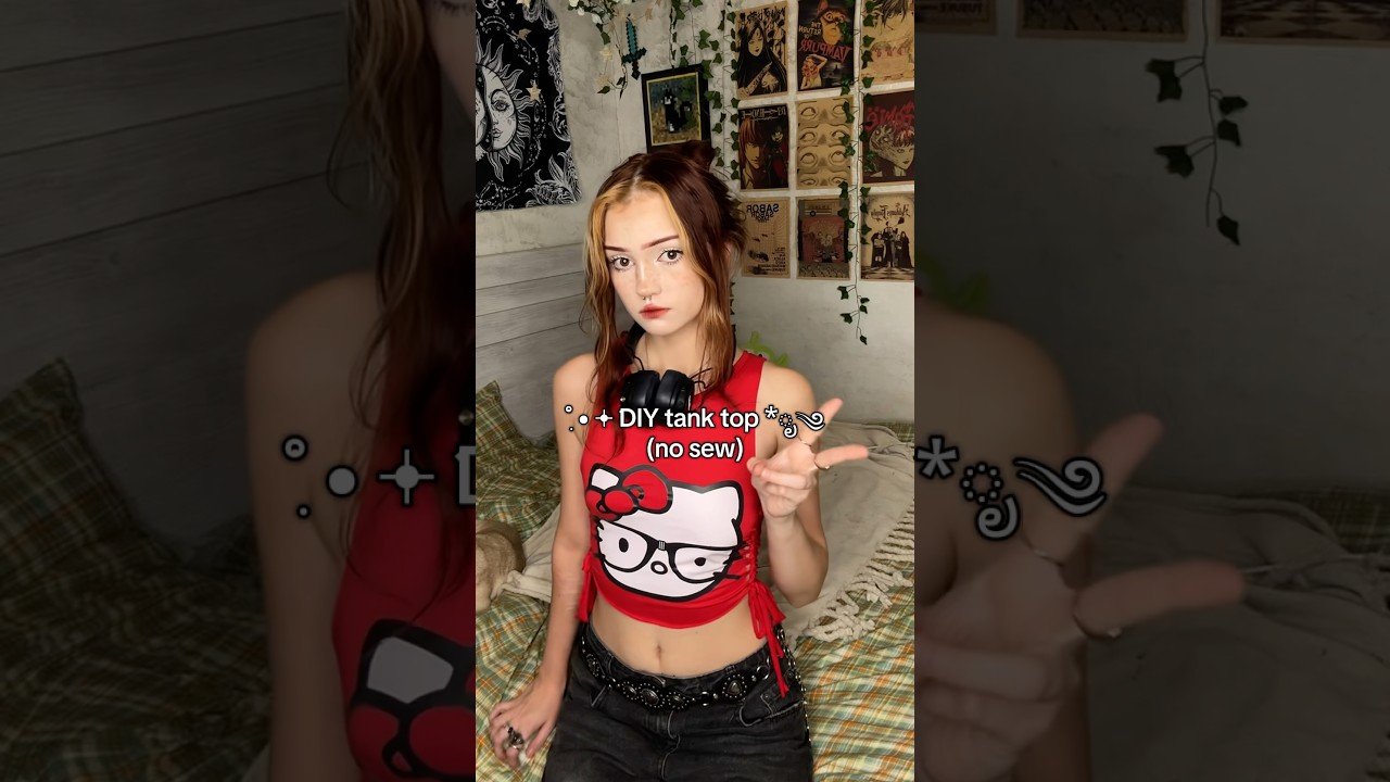 #diy tank top from an old shirt(NO SEW)⭐️ https://internetconnectz.com/diy-connectz/