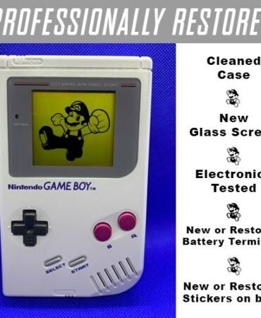 *RESTORED AUTHENTIC ORIGINAL* NINTENDO GAME BOY DMG-01 GRAY CONSOLE SYSTEM
