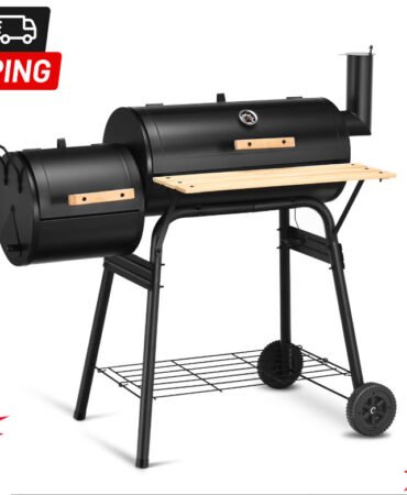 BBQ Grill Charcoal, Barbecue Pit Patio Backyard Meat Cooker Smoker Portable