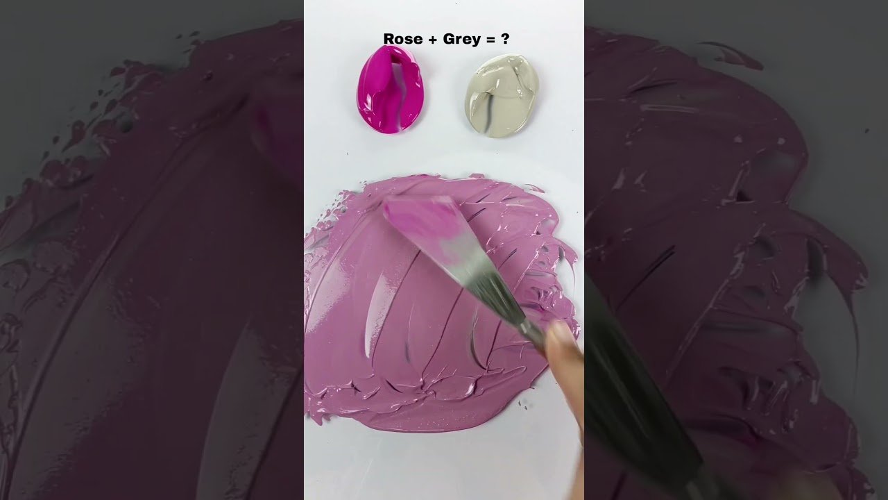 Satisfying color recipes #paintmixing #trending #asmr #colormixing #tapping #satisfying #oddly #art