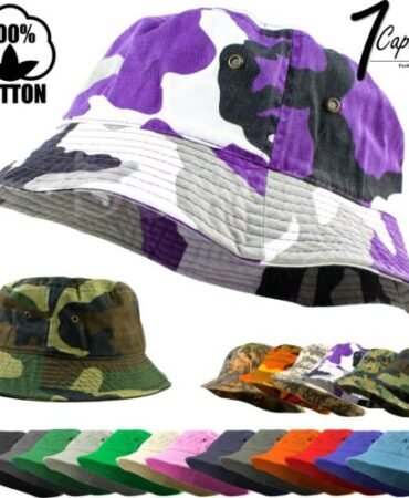 Bucket Hat Cap Cotton Fishing Boonie Brim visor Sun Safari Summer Men Camping