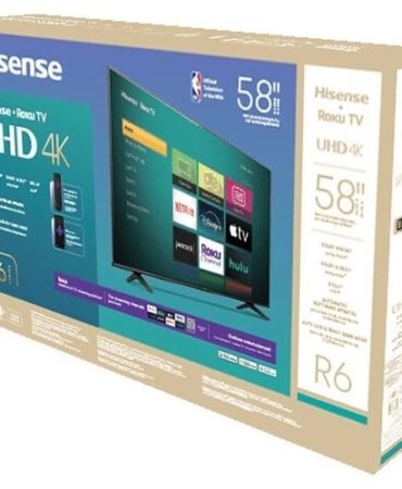 Hisense 58" Class R6 Series 4K UHD LED Roku Smart TV with HDR (58R6E3)