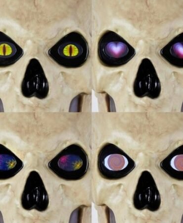 12 ft. Skelly Eye Kit - 8 Function Halloween Decoration LED Eyes Spooky Yard NEW