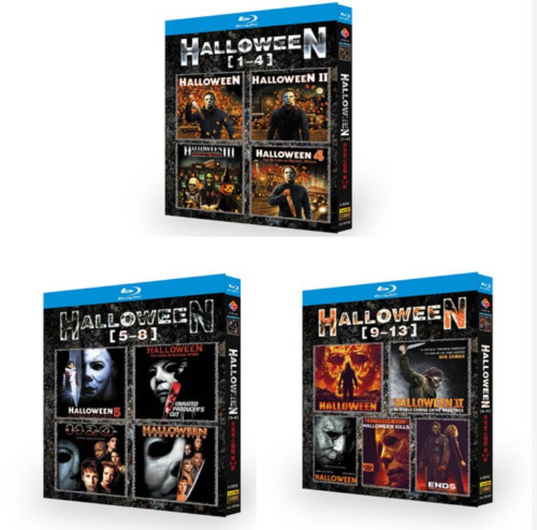 Halloween 1-13 (1978-2022) 12-Discs Box Set Sealed English Subtitle