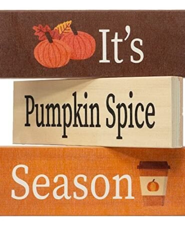 JennyGems It's Pumpkin Spice Season, Fall Decor, Harvest, Fall Home, Block Set