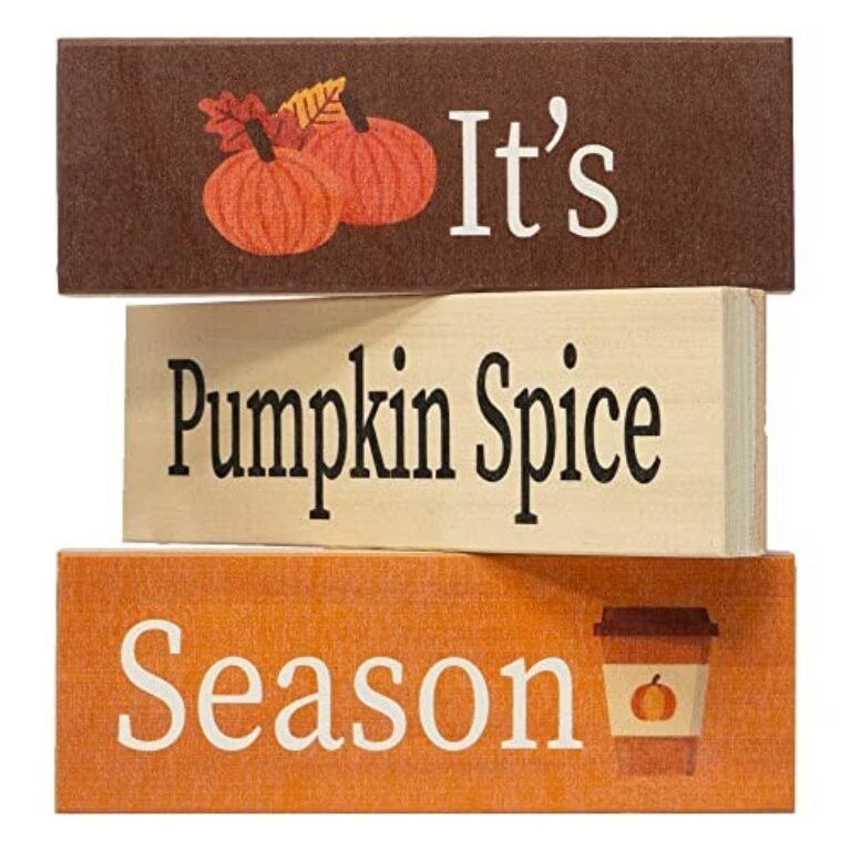 JennyGems It's Pumpkin Spice Season, Fall Decor, Harvest, Fall Home, Block Set