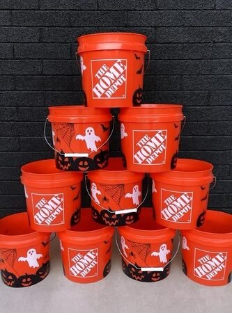 Home Depot Halloween Ghost Bucket