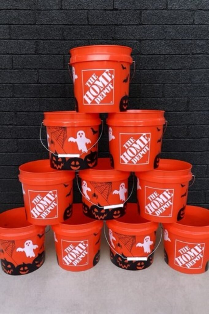 Home Depot Halloween Ghost Bucket