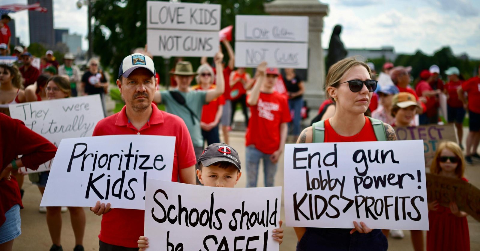 Rally at MN Capitol calls for gun control after Annunciation shooting