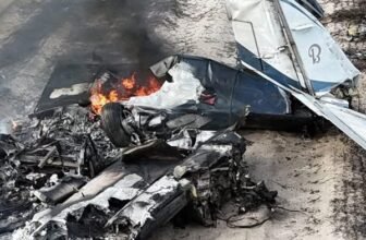A plane with three people on board crashed in williston,