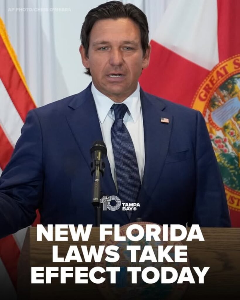 Than two dozen new laws take effect in florida today