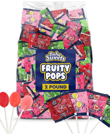Bulk Halloween Lollipops Candy Variety Pack - 2 Pound Approx. 120 Suckers - Asso
