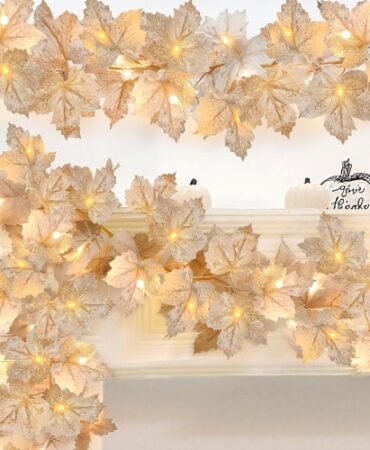 3 Pack Fall Decor - Fall Garland with Lights Fall Decorations for Home, Total 20