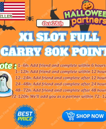 HALLOWEEN Partner Event⚡Monopoly Go 🔥 Full Carry 80k point 🔥 Cheapest 🔥