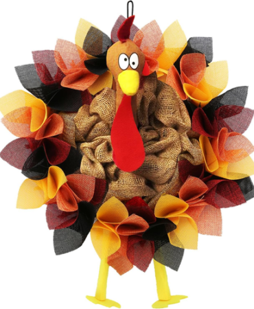 Thanksgiving Door Decorations Turkey Decor Fall Thanksgiving Wreath for Front Do