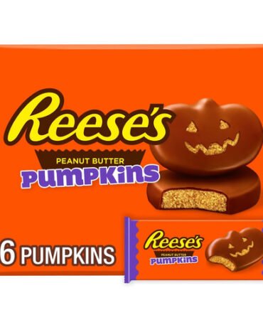 Reese's Milk Chocolate Peanut Butter Pumpkins Halloween Candy, Pk 1.2 oz..