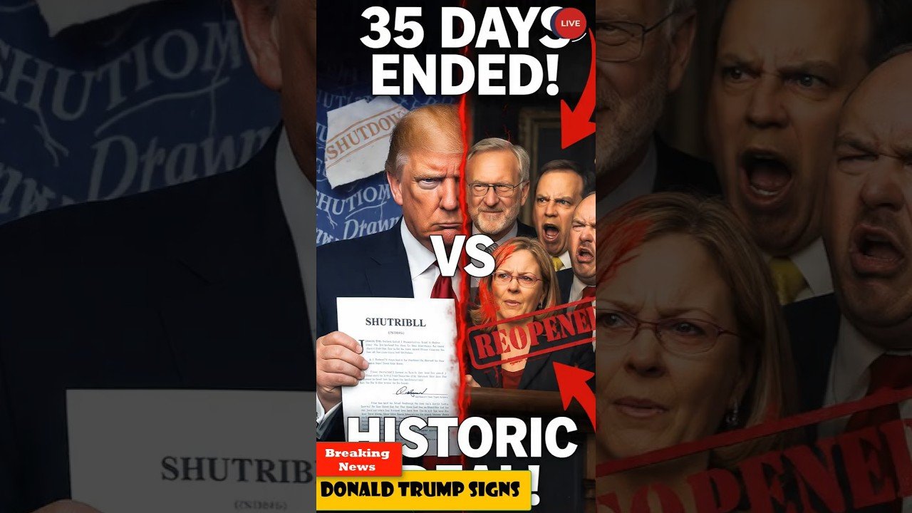 Trump Ends Longest US Government Shutdown | Signs Bill to Reopen Federal Government