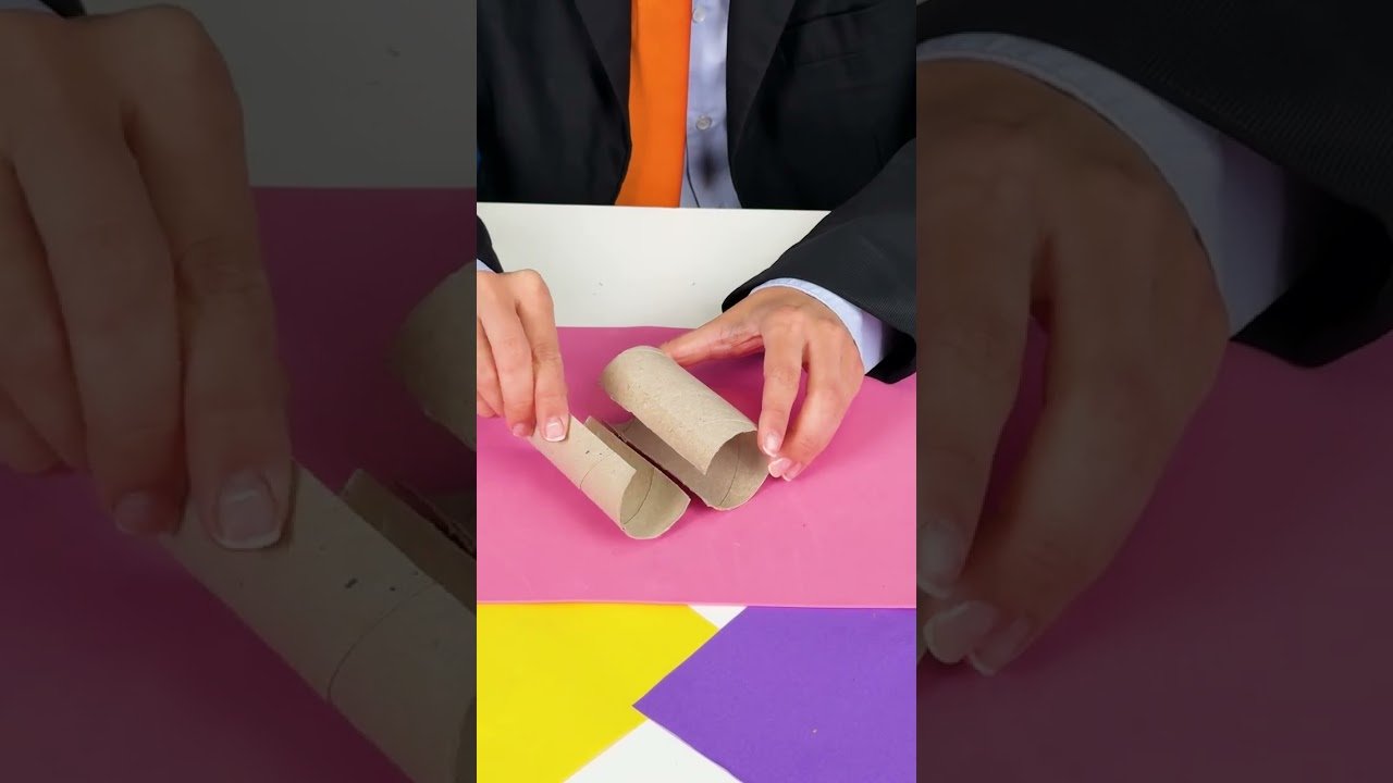 DIY Phone Stand? 📱📦 Use A Paper Tube! 🎬✨