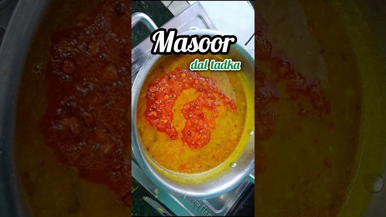 Masoor Dal Tadka Dhaba-Style Red Lentil Curry Quick Lunch/Dinner Recipe #kitchenprism #youtubeshorts