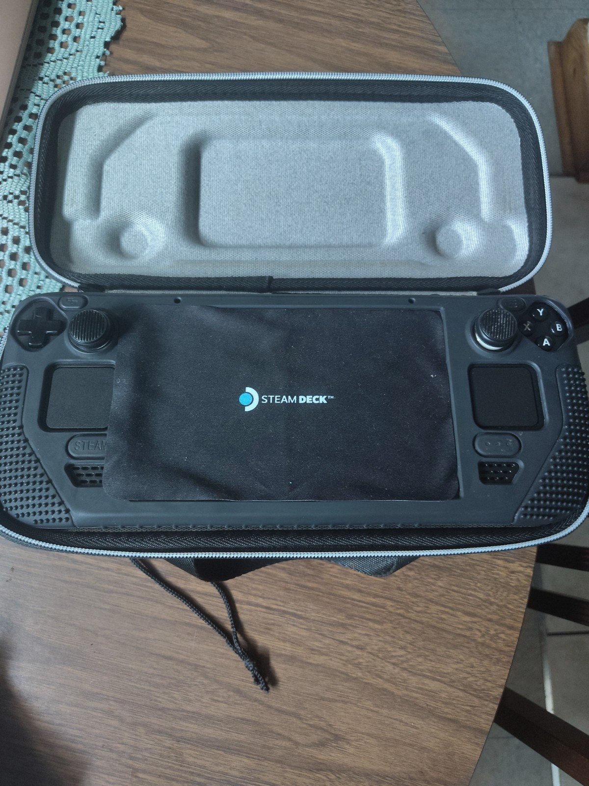 Valve Steam Deck Handheld Console Black, 512GB with Case and Charger