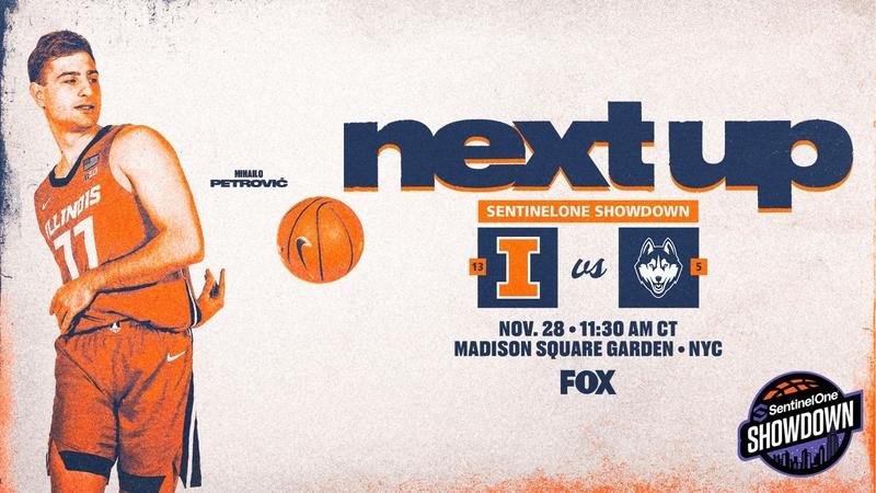 #13 Illinois, #5 UConn Set for Black Friday Matchup at Madison Square Garden