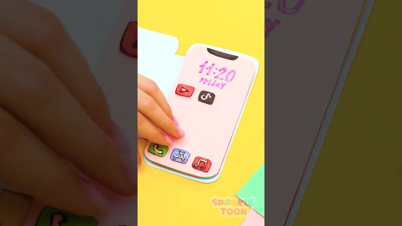 Wow 🤩 Let’s make a DIY Phone to Play 📱#shorts #diy #kidsactivities