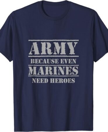 Funny US Army Heroes TShirt Gift Soldier USA Military Unisex T-Shirt