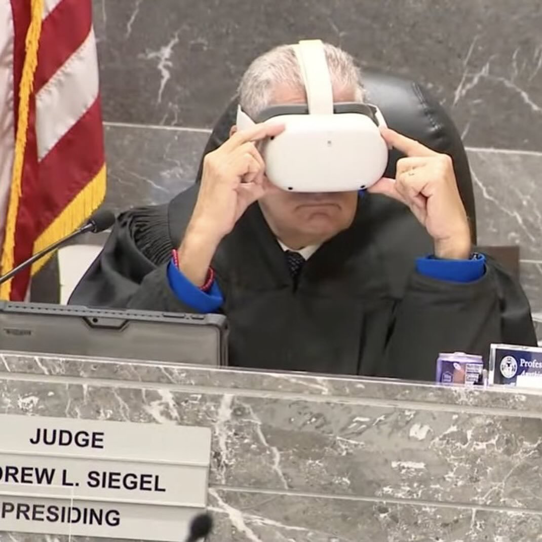 A Florida judge put on a VR headset to experience a crime via the defendants POV The accused, brandished a gun at wedding guests during a reception back in 2023 after the drunk attendees got a little unruly. For this, he was charged with aggravated assault with a deadly weapon.