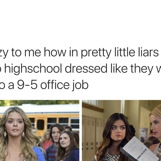 Navigating 2000s Fashion Trends: A Nostalgic Look Back at PLL's School Style – Instagram