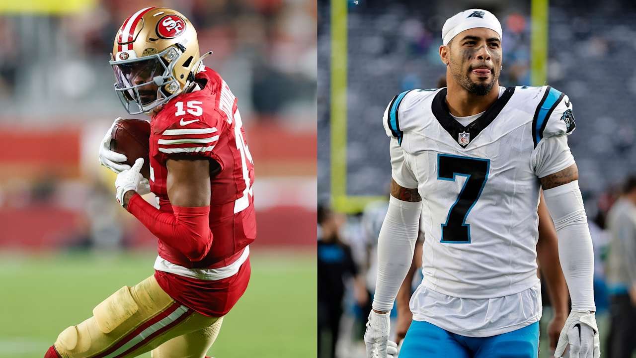 Niners WR Jauan Jennings strikes Panthers safety Tre’Von Moehrig postgame following in-game low blow