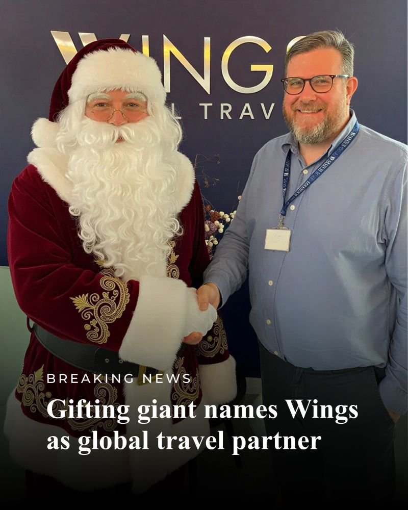 ❄️ BREAKING NEWS: Gifting giant names Wings as global travel partner Wings Global Travel has won its most challenging contract to date, managing travel arrangements for the chief operating officer… | Wings Global Travel
