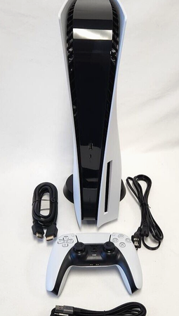 Sony PlayStation 5 DISC VERSION Game Console System White PS5 Bundle CFI-1215A