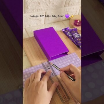 😍 Try This Cutest DIY Gift Bag 💜 | Easy Handmade Gift Idea 🎁