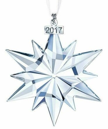 Swarovski Christmas Ornament Large Annual Edition 2017 Clear Crystal#5257589 New