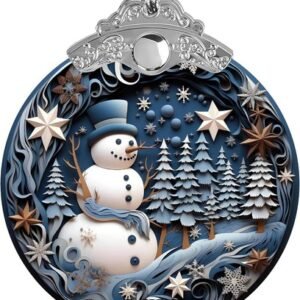 Snowman Christmas Ornaments 2025- Snowman Ornaments Winter Holiday Ornaments for