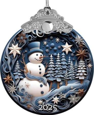 Snowman Christmas Ornaments 2025- Snowman Ornaments Winter Holiday Ornaments for