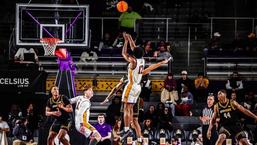 Pirates’ Second Half Surge Falls Short Against App State, 67-54