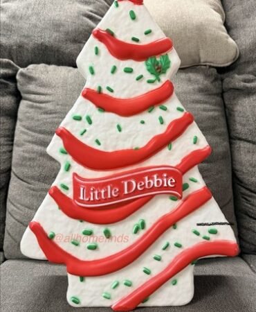 Little Debbie Christmas Tree Cake Blow Mold LED Lighting 22 Inches Tall - NEW