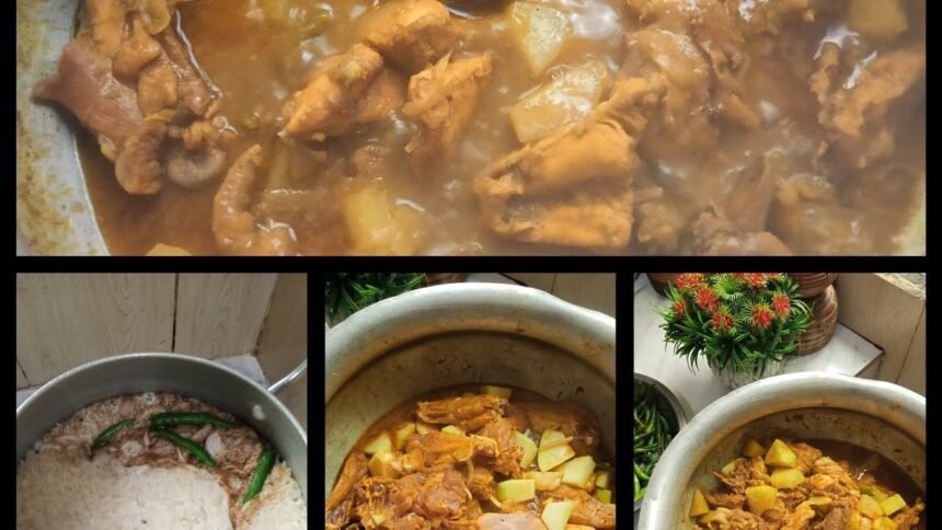 জ্বরের মুখে রুচি ফেরাতে মুরগি ভুনা ও সাদা পোলাও /chicken recipes