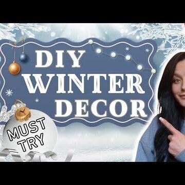 NEW DIY Dollar Tree WINTER Home Decor Crafts