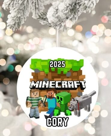 Minecraft Personalized Christmas Ornament-Kids 2025 Ornament Gift