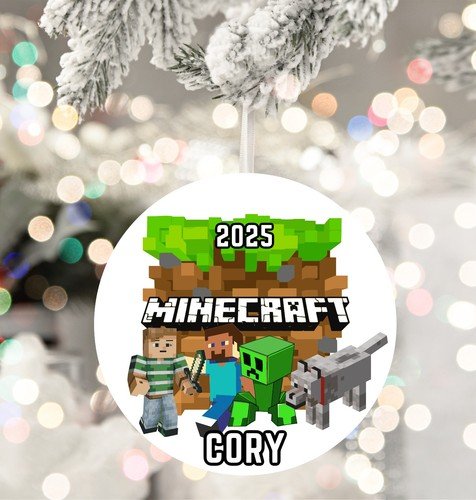 Minecraft Personalized Christmas Ornament-Kids 2025 Ornament Gift