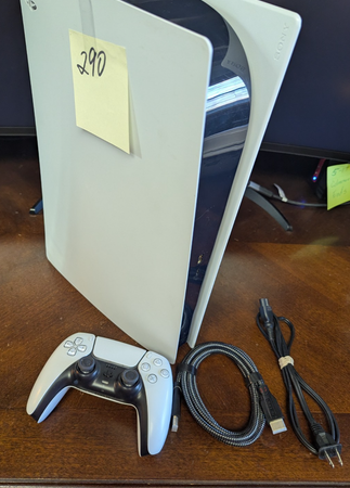 Sony PlayStation 5 PS5 CFI-1015B White Gaming Console 825GB w/Controller + Cords